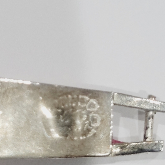 TAXCO MEXICO STERLING SILVER ABALONE SHELL INLAY BANGLE BRACELET - Picture 9 of 9